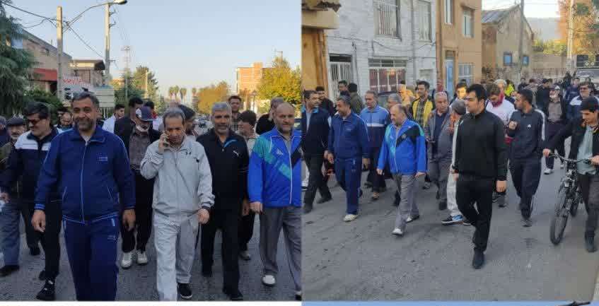 برگزاری همایش پیاده روی خانوادگی در علی آباد کتول 